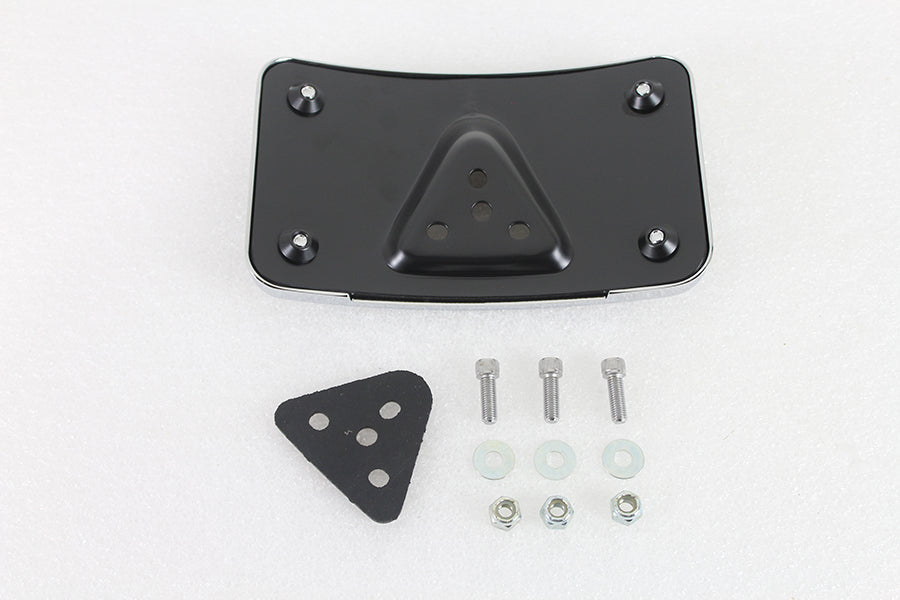 License Plate Bracket Curved Laydown Style Chrome Billet 1973 / 1984 FX 1973 / 1984 FL 1973 / UP XL 1982 / 1994 FXR 1982 / 1994 FXR 1991 / 2017 FXD