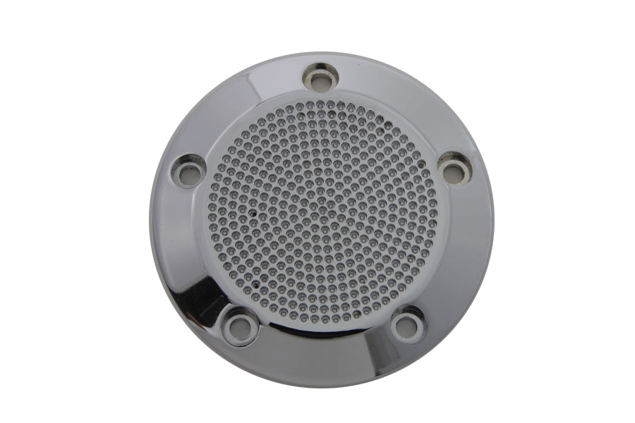 Chrome 5-Hole Perforated Ignition System Cover 1999 / UP FLT 1999 / UP FXST 1999 / UP FLST 1999 / 2017 FXD