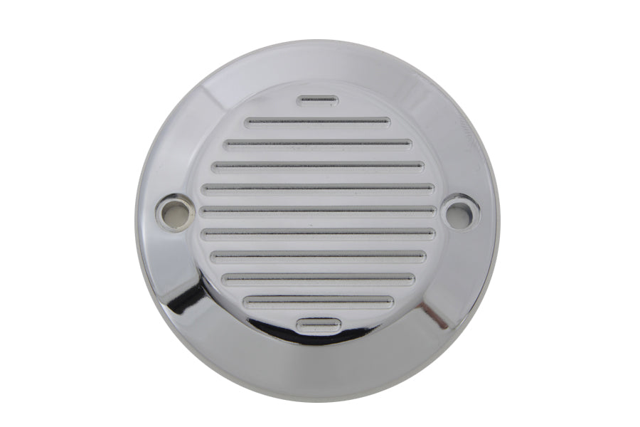 Chrome 2-Hole Ball Milled Ignition System Cover 1970 / 1984 FL 1971 / 1984 FX 1984 / 1998 FXST 1986 / 1998 FLST 1982 / 1984 FXR 1985 / 1994 FXR 1991 / 1998 FXD 1979 / 1984 FLT 1985 / 1998 FLT