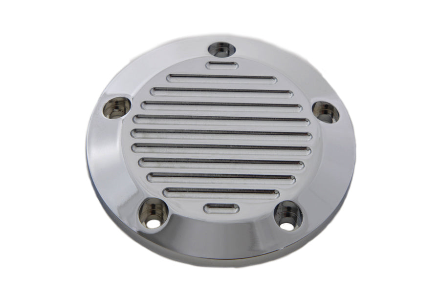 Chrome 5-Hole Ball Milled Ignition System Cover 1999 / UP FLT 1999 / UP FXST 1999 / UP FLST 1999 / 2017 FXD