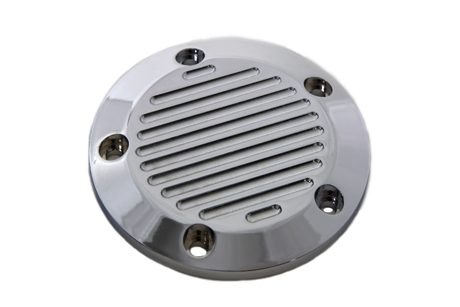 Chrome 5-Hole Ball Milled Ignition System Cover 1999 / UP FLT 1999 / UP FXST 1999 / UP FLST 1999 / 2017 FXD