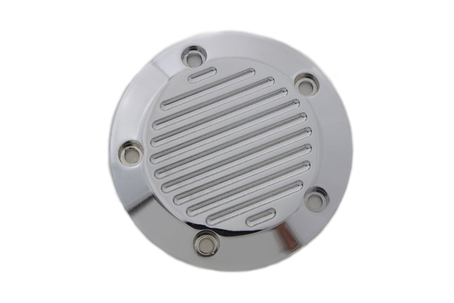 Chrome 5-Hole Ball Milled Ignition System Cover 1999 / UP FLT 1999 / UP FXST 1999 / UP FLST 1999 / 2017 FXD