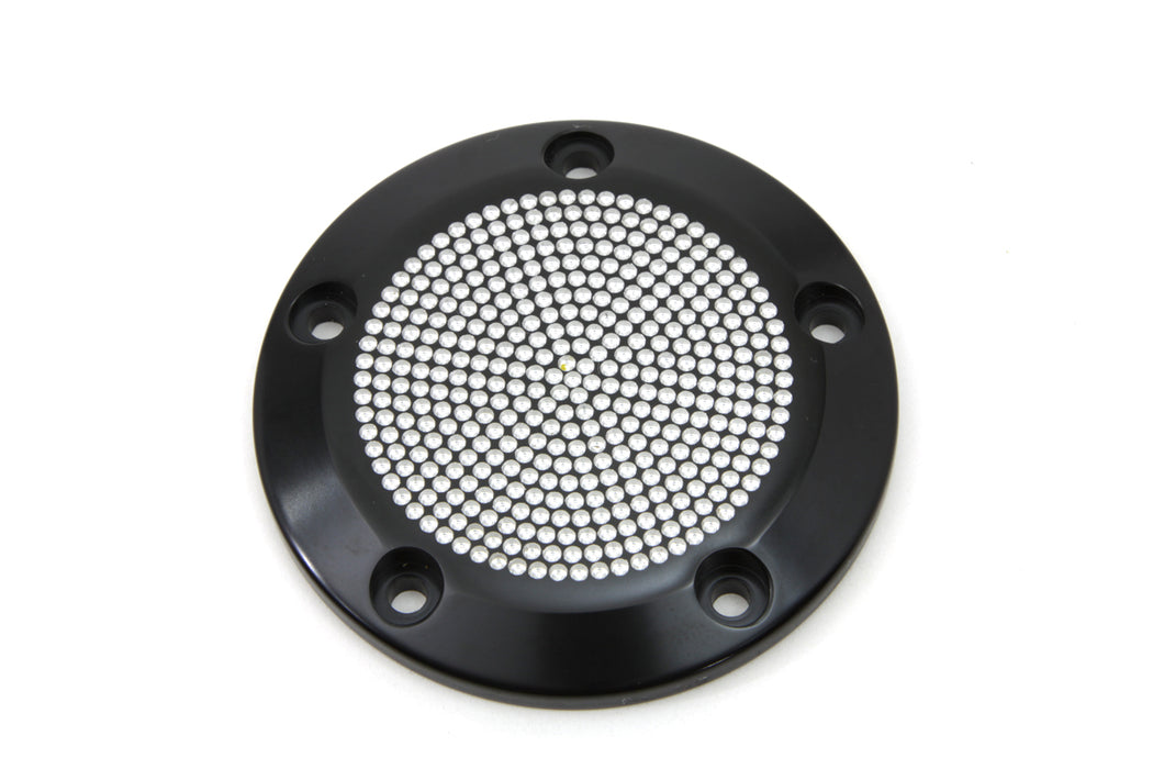 Black 5-Hole Perforated Ignition System Cover 1999 / UP FLT 1999 / UP FXST 1999 / UP FLST 1999 / 2017 FXD