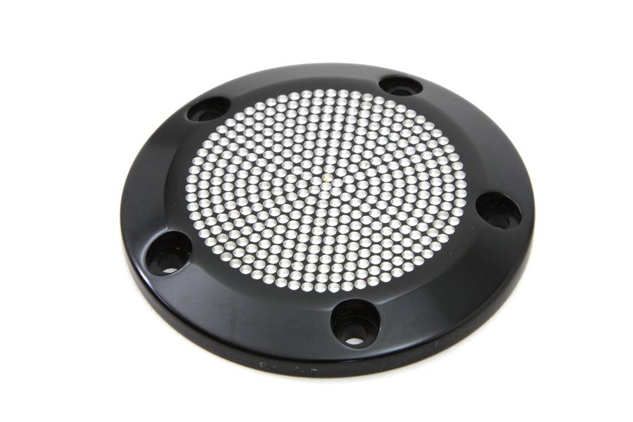 Black 5-Hole Perforated Ignition System Cover 1999 / UP FLT 1999 / UP FXST 1999 / UP FLST 1999 / 2017 FXD