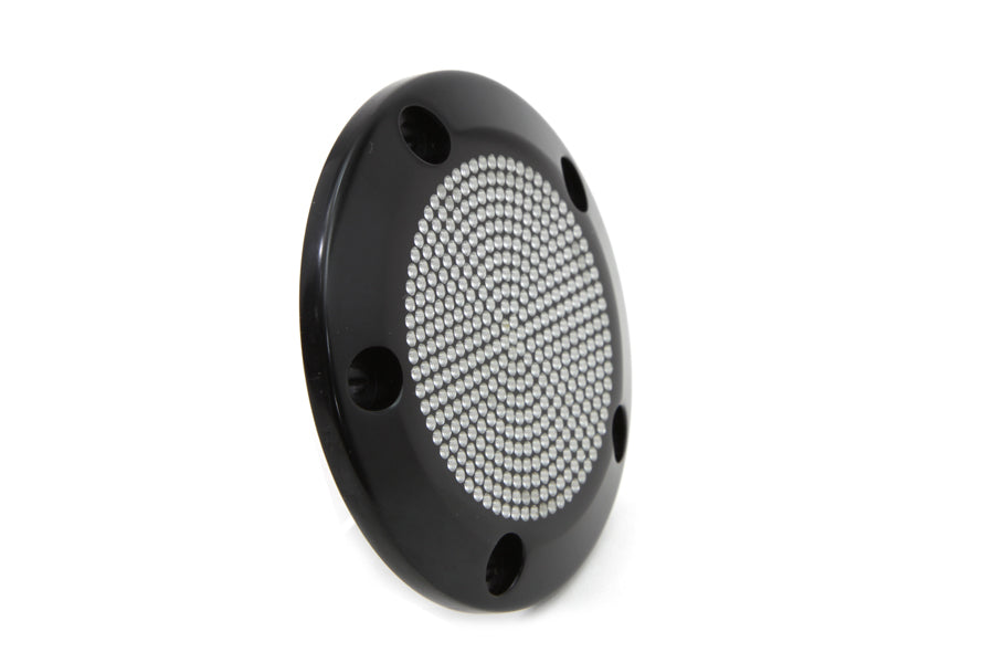 Black 5-Hole Perforated Ignition System Cover 1999 / UP FLT 1999 / UP FXST 1999 / UP FLST 1999 / 2017 FXD