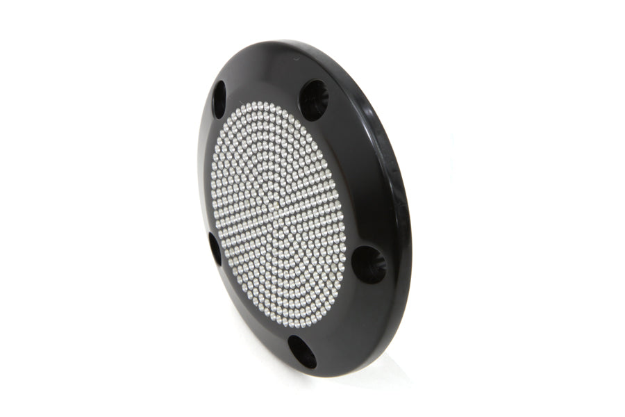 Black 5-Hole Perforated Ignition System Cover 1999 / UP FLT 1999 / UP FXST 1999 / UP FLST 1999 / 2017 FXD