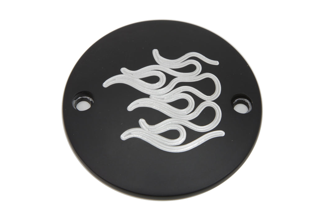 Black Flame Ignition System Cover 1970 / 1984 FL 1971 / 1985 FX 1984 / 1998 FLST 1986 / 1998 FXST 1991 / 1998 FXD 1982 / 1994 FXR 1979 / 1998 FLT 2004 / UP XL