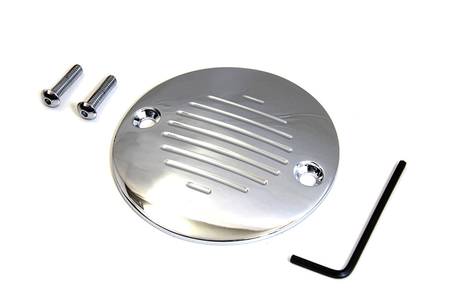 Grooved Ignition System Cover 2-Hole Chrome 1970 / 1984 FX 1970 / 1984 FL 2004 / UP XL 1970 / 1984 FX 1970 / 1984 FL