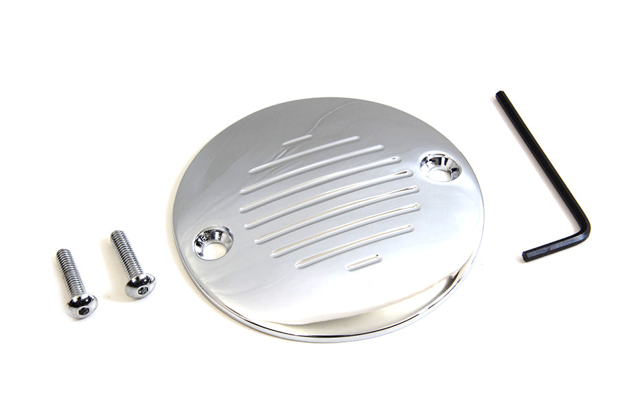 Grooved Ignition System Cover 2-Hole Chrome 1970 / 1984 FX 1970 / 1984 FL 2004 / UP XL 1970 / 1984 FX 1970 / 1984 FL