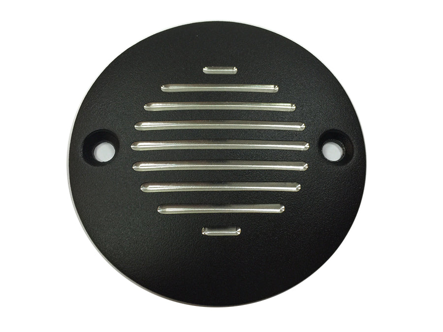 Grooved Ignition System Cover 2-Hole Black 1970 / 1984 FX 1970 / 1984 FL 2004 / UP XL 1970 / 1984 FX 1970 / 1984 FL