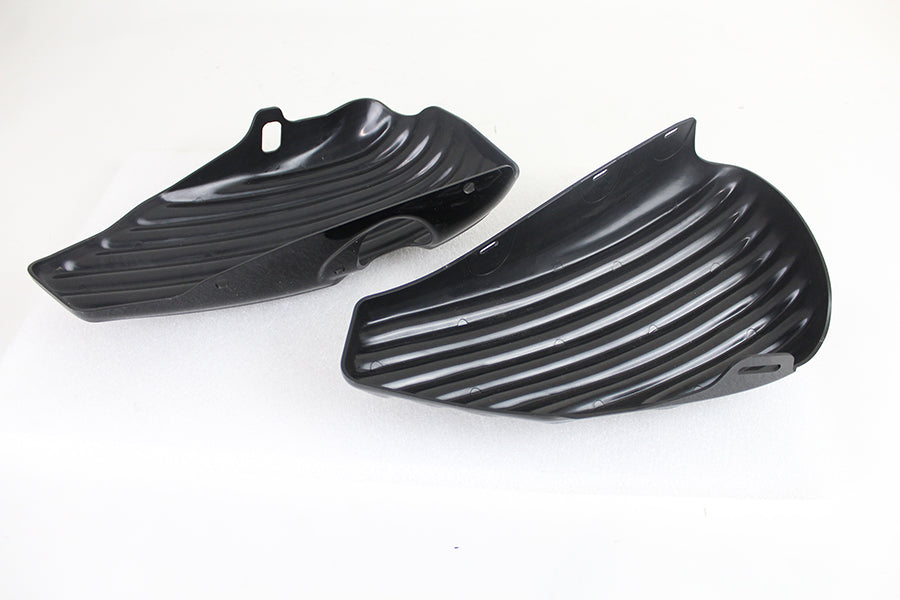 Finned Oil Tank and Battery Side Cover Set Gloss Black 2004 / 2014 XL