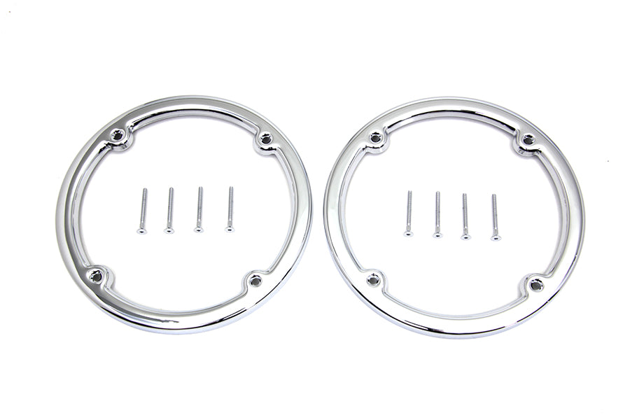 Chrome Rear Tour-Pak Speaker Trim Set 1998 / 2013 FLHTCU 1998 / 2013 FLHTK 1998 / 2013 FLHTCUG