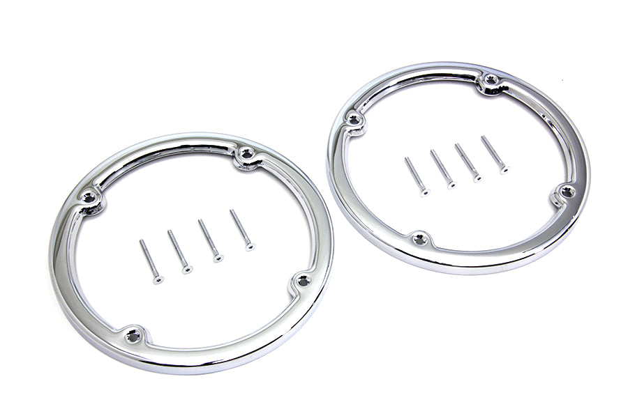 Chrome Rear Tour-Pak Speaker Trim Set 1998 / 2013 FLHTCU 1998 / 2013 FLHTK 1998 / 2013 FLHTCUG