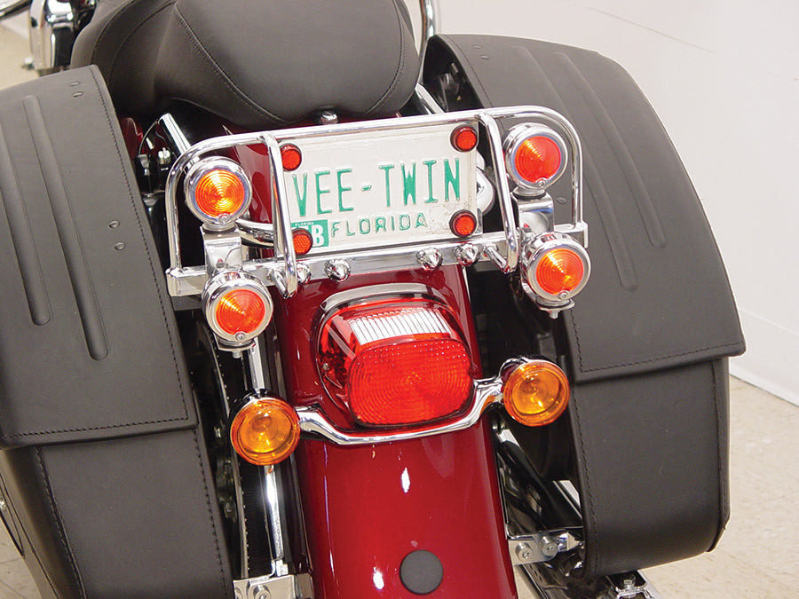 Chrome Dresser Light Bar with 4 Lights 1997 / 2008 FLT