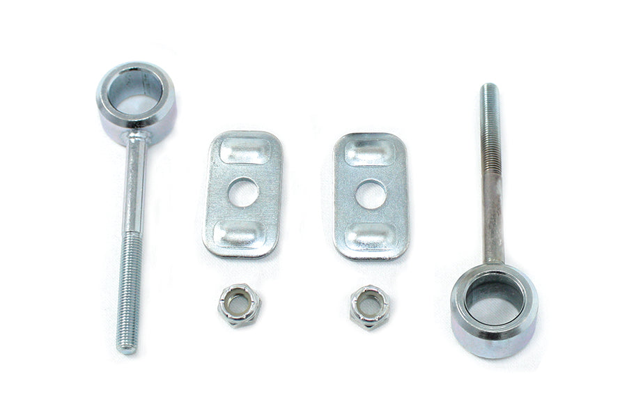 Zinc Rear Axle Adjuster Set 1984 / UP FLT Rear Fitment