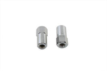 Load image into Gallery viewer, Chrome Billet Nut Set Coarse Thread 0 /  Custom application for side mount tail lamp brackets.