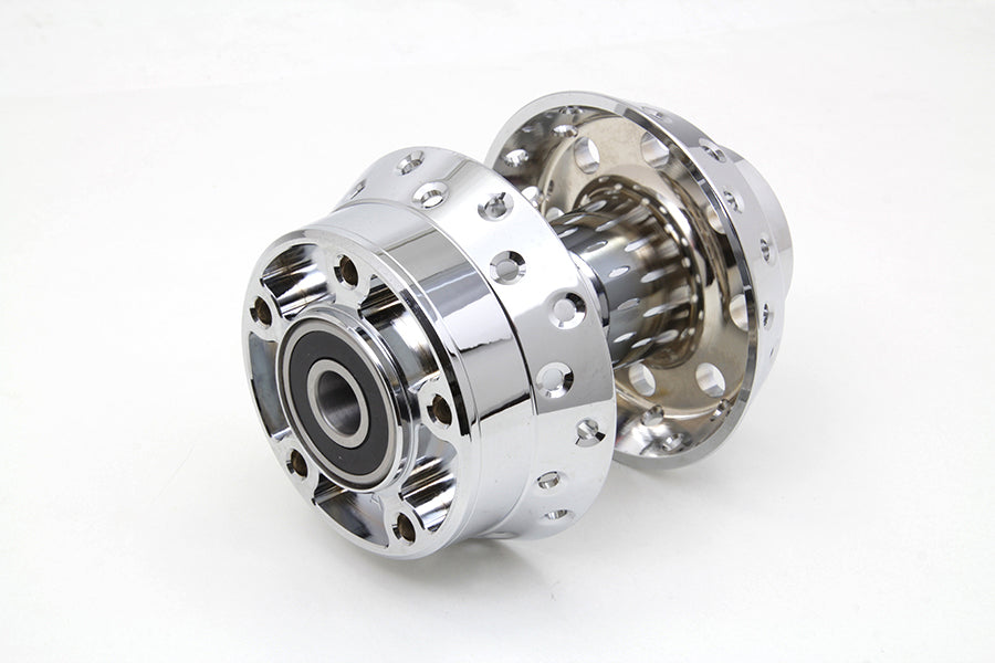 Chrome Front Wheel Hub 3/4 Bearings 2000 / 2006 FXST single disc - front2000 / 2007 FLSTC single disc2000 / 2007 FLST 2000 / 2007 FXDWG 2000 / 2007 FXSTS