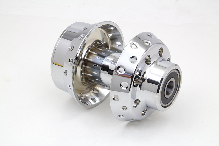 Chrome Front Wheel Hub 3/4 Bearings 2000 / 2006 FXST single disc - front2000 / 2007 FLSTC single disc2000 / 2007 FLST 2000 / 2007 FXDWG 2000 / 2007 FXSTS