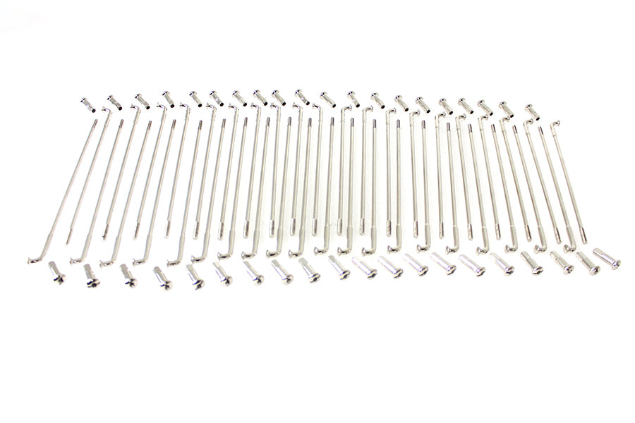 Nickel Plated 18 Spoke Set 0 /  Front or Rear 0 /  Front or Rear