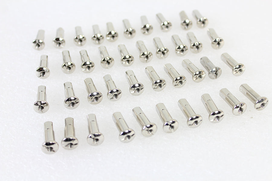 40 Piece Spoke Nipple Set Stainless Steel 0 /  All 45 model front spoke applications"0 /  All K model front spoke applications