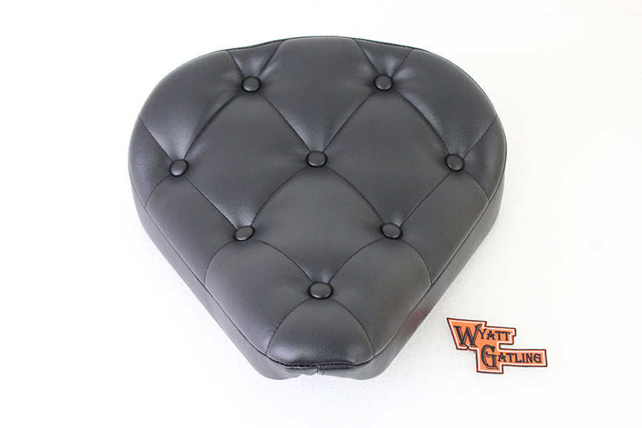 Black Vinyl Solo Seat with Buttons 0 /  Custom application