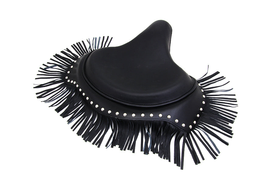 Black Deluxe Solo Seat with Fringe Skirt 1929 / 1952 WL 1930 / 1936 VL 1936 / 1940 EL 1937 / 1948 UL 1937 / 1972 G 1941 / 1984 FL