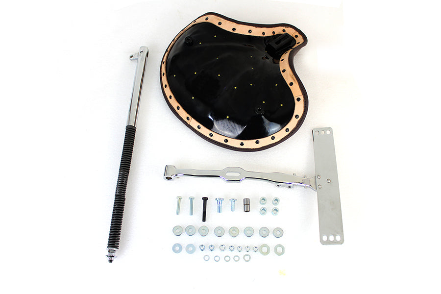 Corbin Gentry Brown Leather Solo Seat Kit 1936 / 1952 W 1936 / 1973 G