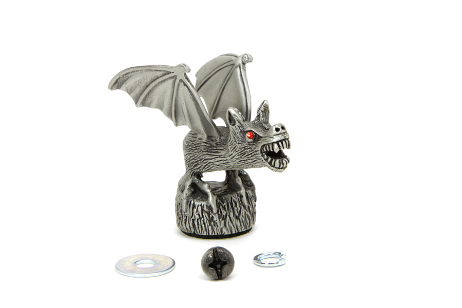 Bat Front Fender Tip Ornament Chrome 0 /  Custom application for front fenders.