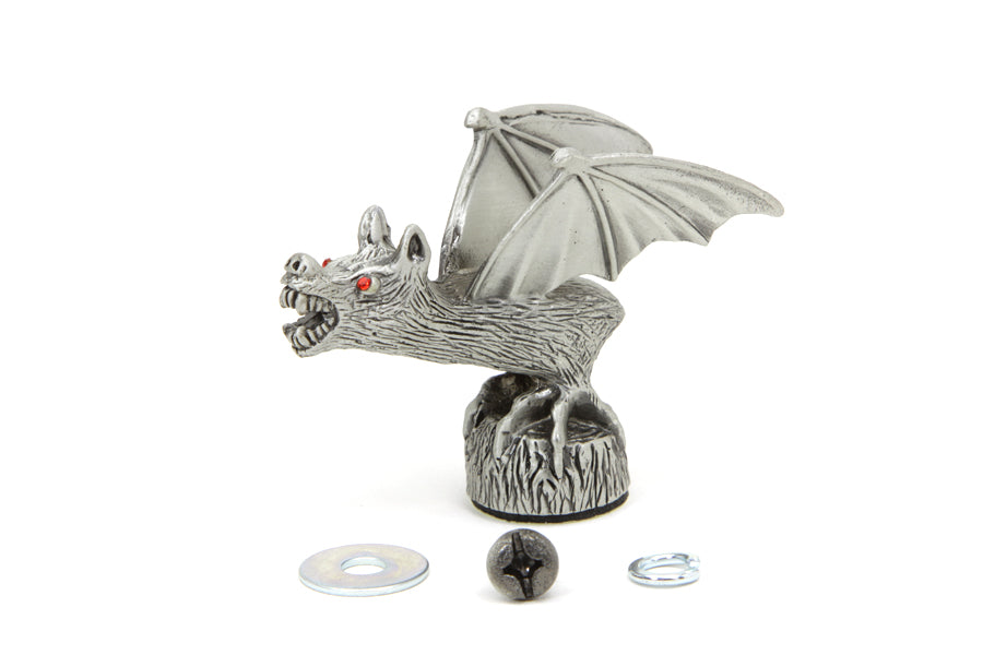 Bat Front Fender Tip Ornament Chrome 0 /  Custom application for front fenders.