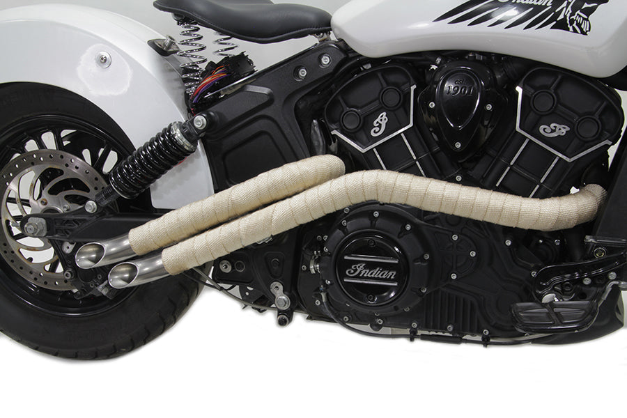 Light Brown Fiberglass Exhaust Wrap 0 /  Custom application