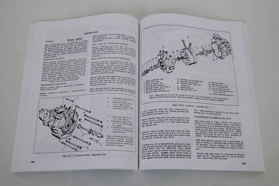 Factory Service Manual for 1948-1957 Panhead and Rigid 1948 / 1957 FL