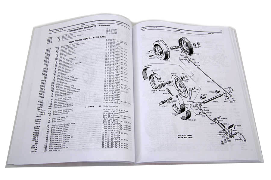 Spare Parts Book for 1949-1957 Panhead 1949 / 1957 FL