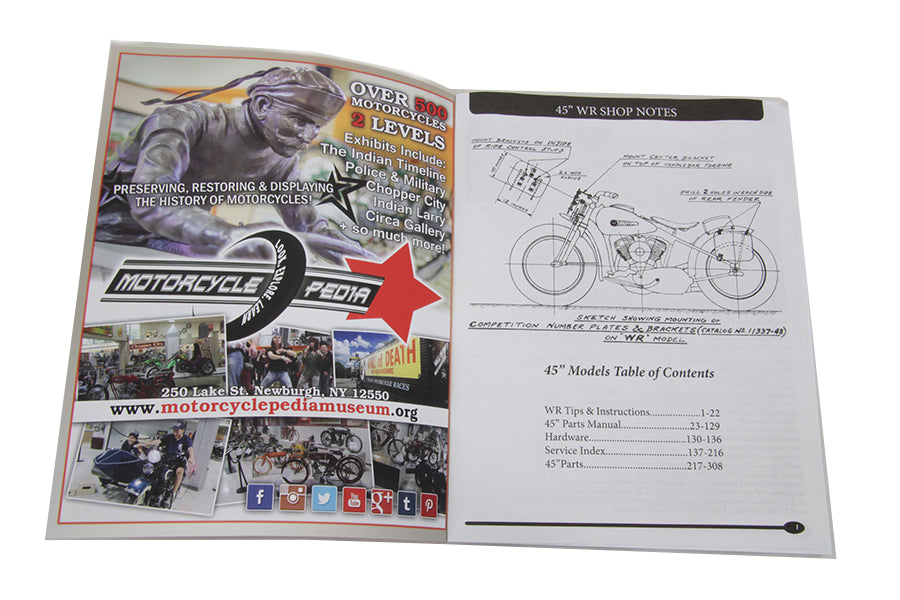 45 W-WL-WR-G Parts and Service Manual 1937 / 1952 W 1937 / 1973 G