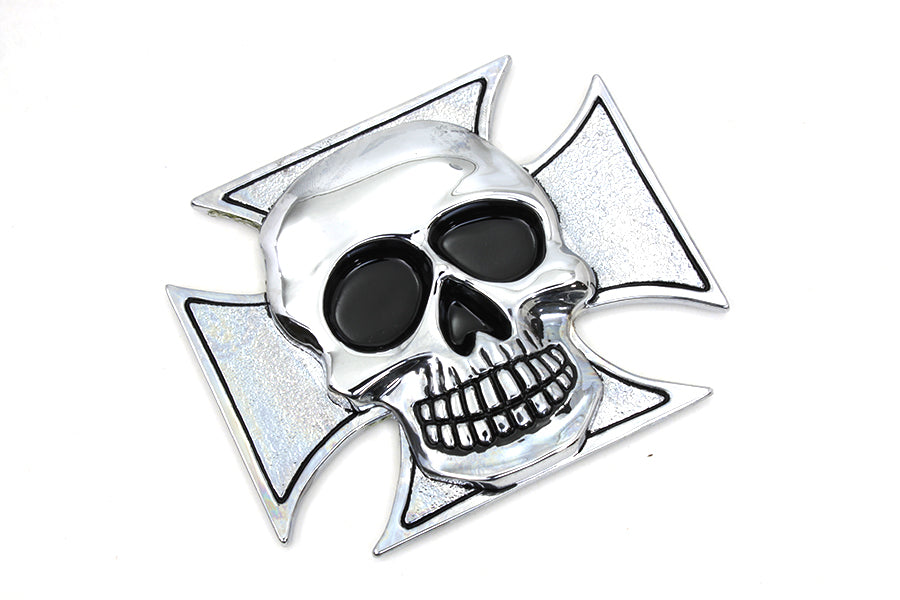 Pewter Maltese Cross with Skull Emblem 0 /  All models