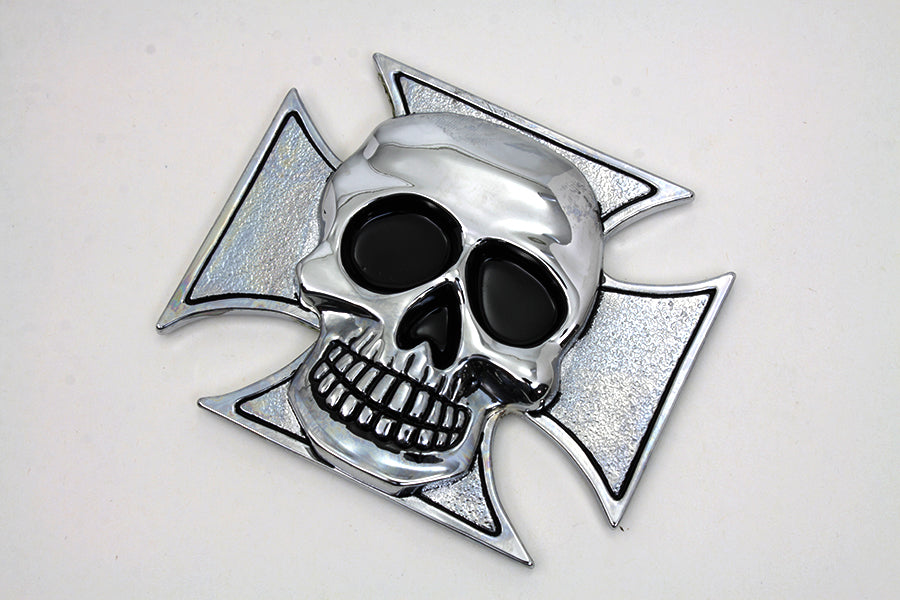 Pewter Maltese Cross with Skull Emblem 0 /  All models