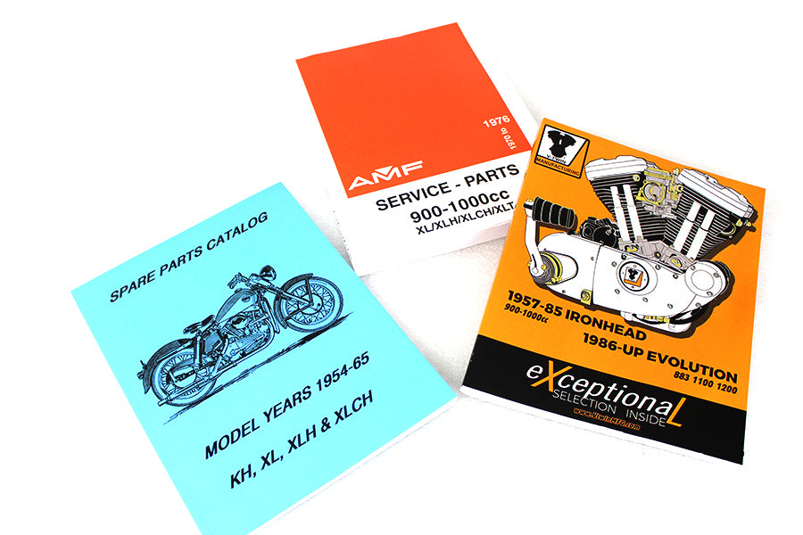 Parts & Service Manual Set for Sportsters 1957 / 1978 XL 1957 / 1978 XLCH