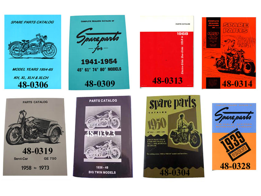 Flat Head Parts Book Set 1937 / 1948 UL 1941 / 1958 FL 1940 / 1954 WL 1936 / 1940 EL 1958 / 1973 G 1926 / 1939 JD 1954 / 1956 K 1957 / 1965 XL