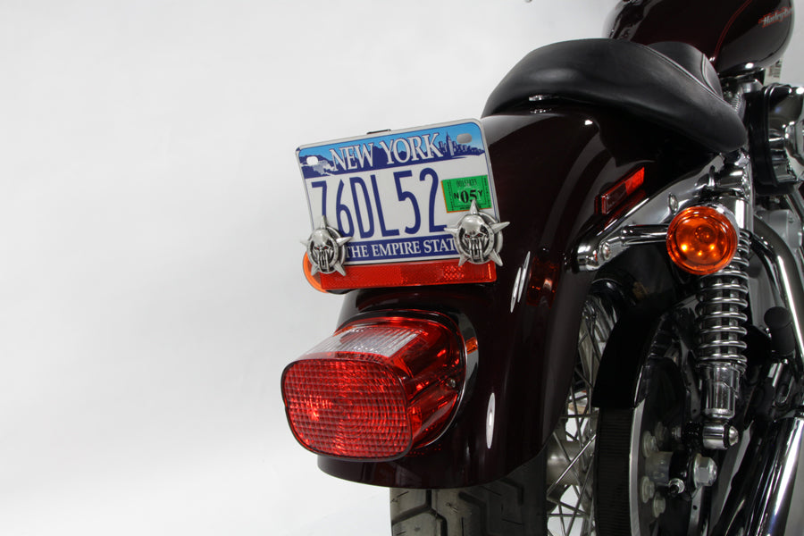Skull on Star License Plate Topper Set 0 /  All models