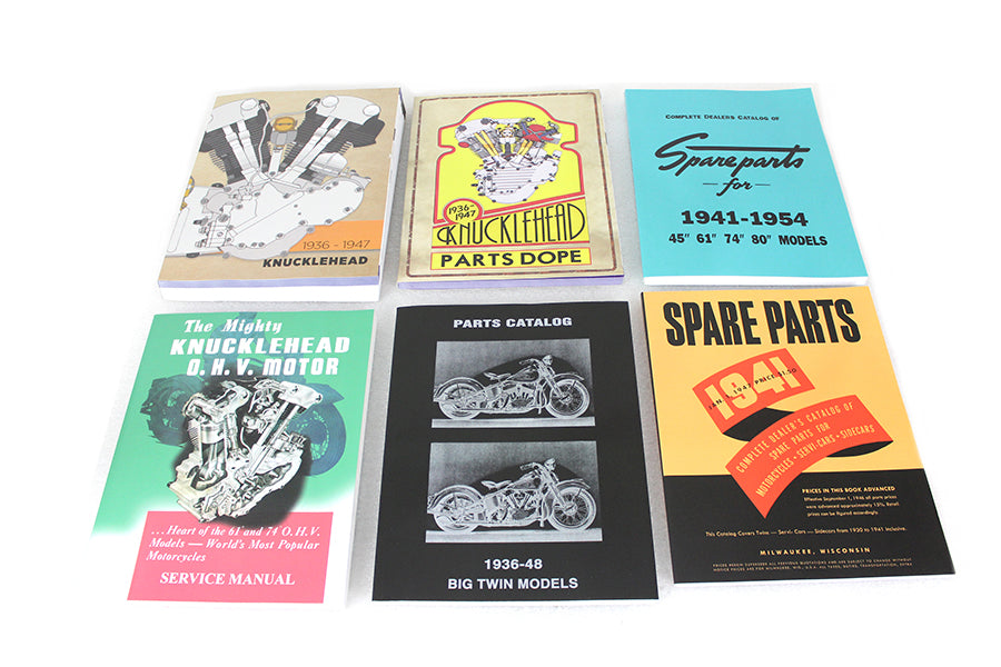 Knucklehead 6 Piece Manual Set 1936 / 1947 EL 1936 / 1947 FL