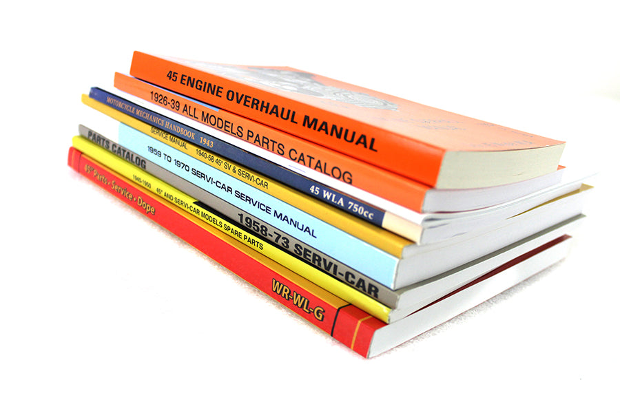 45 WL/G Manual Library Set 1925 / 1929 J 1937 / 1952 W 1937 / 1973 G