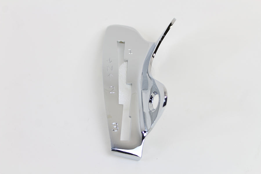 Chrome Left Side Tank Hand Shifter Gate 1937 / 1946 UL 3-speed1937 / 1946 EL 3-speed