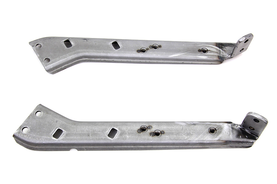 Chrome Saddlebag Guard Kit Reinforced Brackets 1979 / 2013 FLT