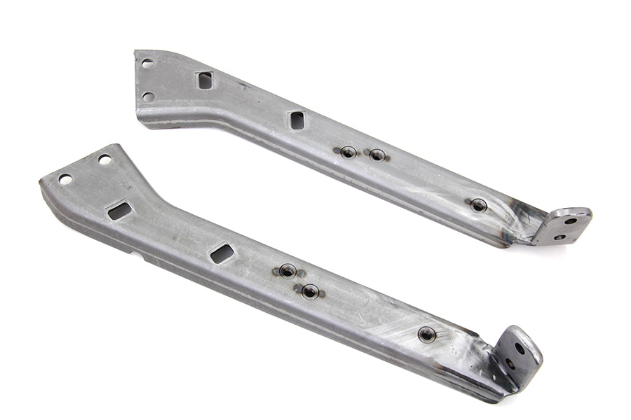 Chrome Saddlebag Guard Kit Reinforced Brackets 1979 / 2013 FLT