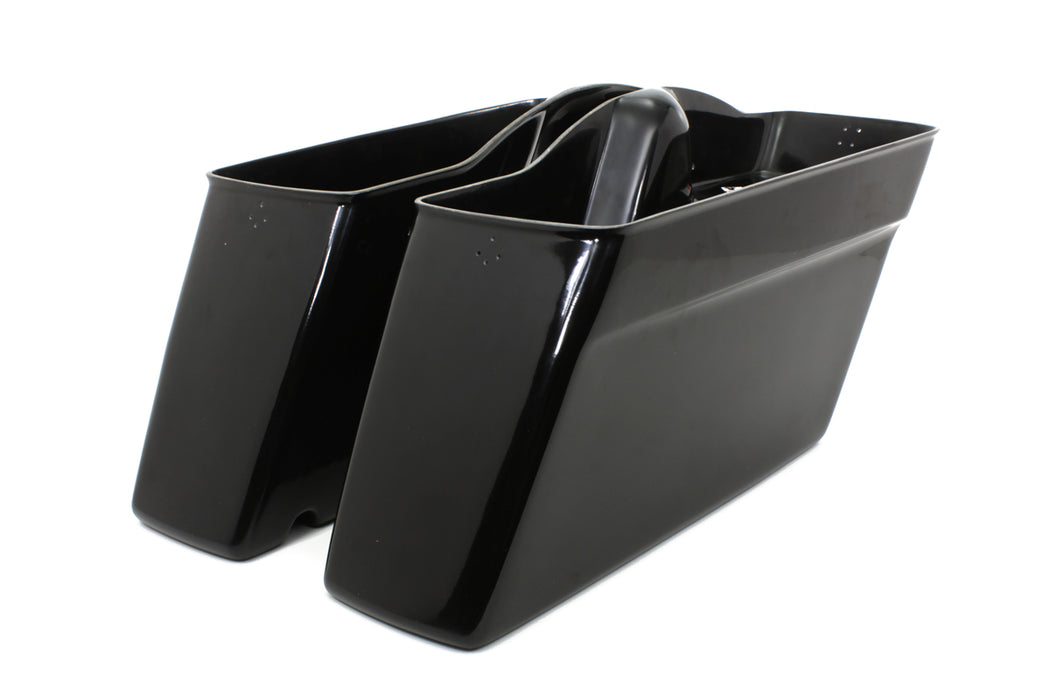 Black Saddlebag Bottom Set 1985 / 1992 FLT