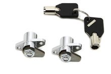 Load image into Gallery viewer, Chrome Saddlebag Lock and Key Kit 1993 / 2013 FLT 1993 / 2013 FLHT