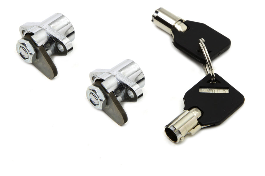 Chrome Saddlebag Lock and Key Kit 1993 / 2013 FLT 1993 / 2013 FLHT