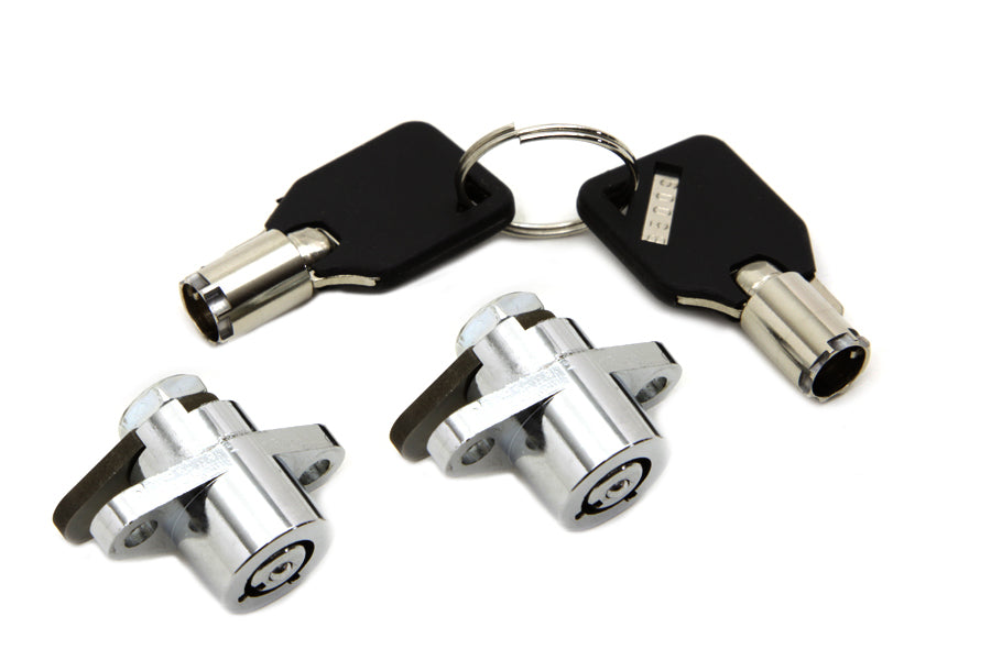 Chrome Saddlebag Lock and Key Kit 1993 / 2013 FLT 1993 / 2013 FLHT