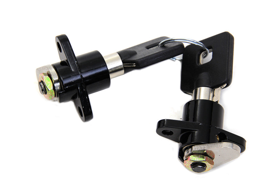 Black Saddlebag Lock and Key Kit 1993 / 2013 FLT 1993 / 2013 FLHT