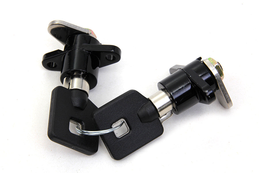 Black Saddlebag Lock and Key Kit 1993 / 2013 FLT 1993 / 2013 FLHT