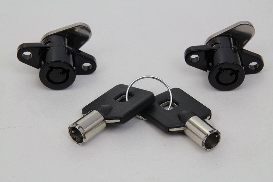 Black Saddlebag Lock and Key Kit 1993 / 2013 FLT 1993 / 2013 FLHT